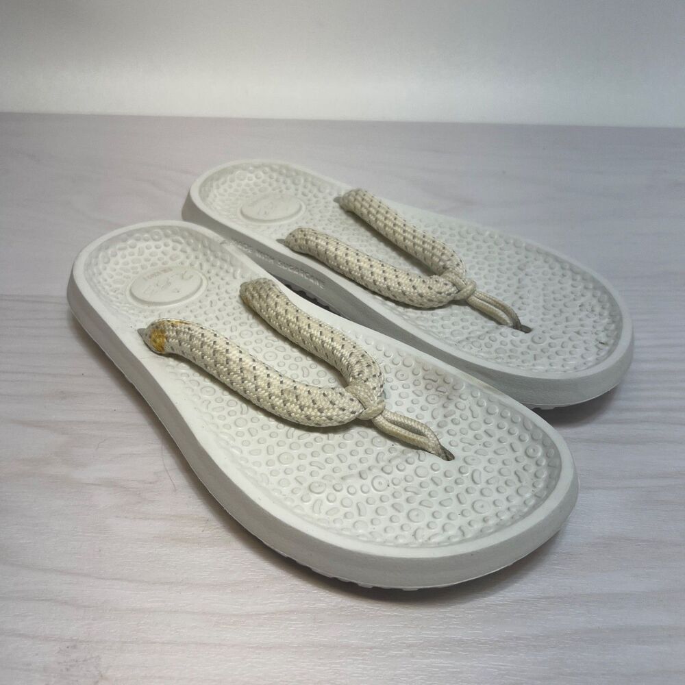 Allbirds Sugar Zeffer Blizzard White Sandals Womens Size 6